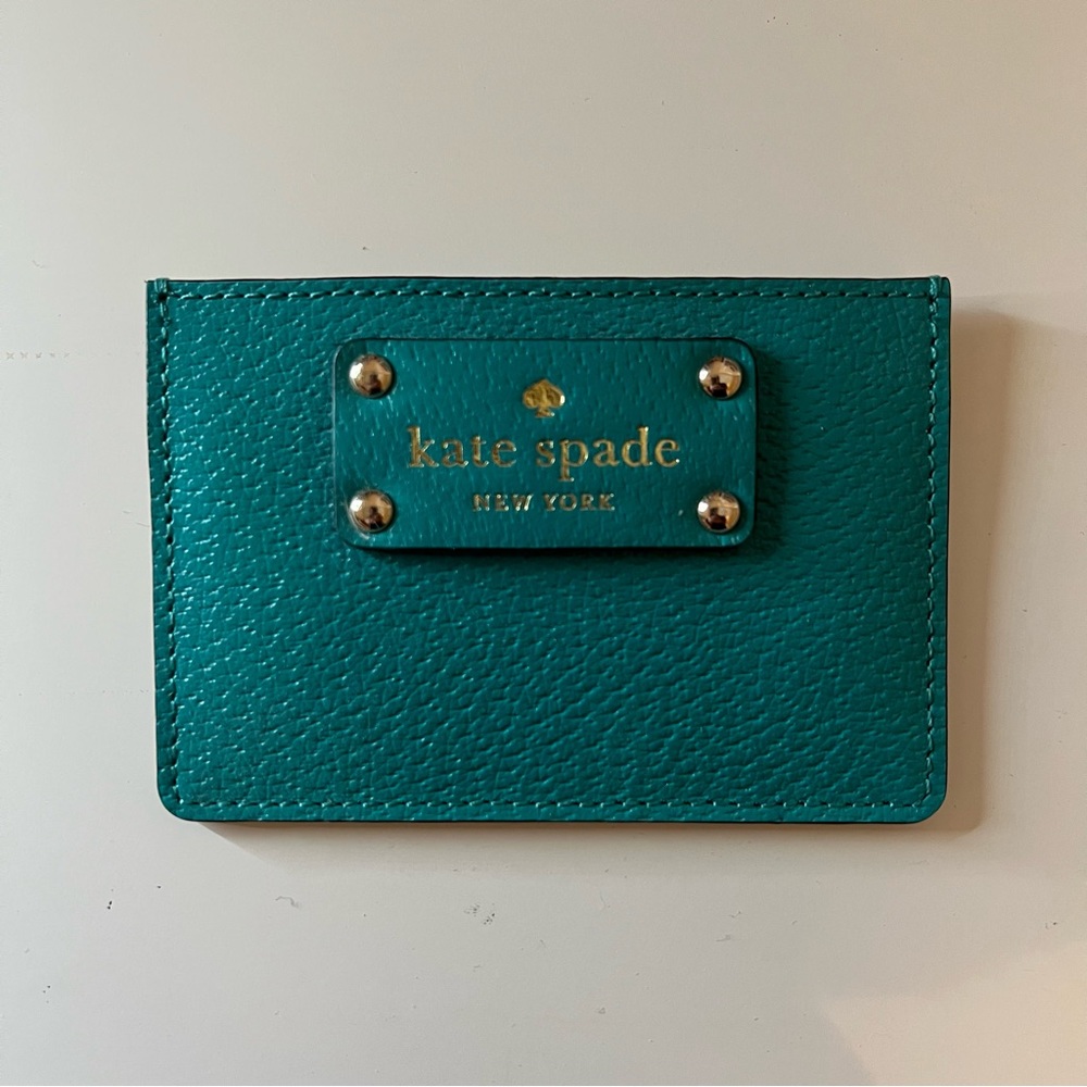 NWT • Kate Spade • Teal Card Holder